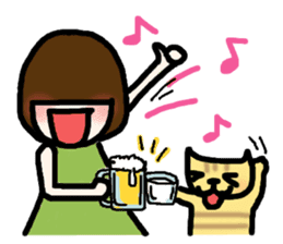 Together with the cat always sticker #2253294