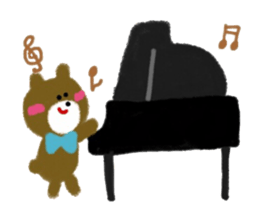 CRAYON LITTLE BEAR (music) sticker #2253298