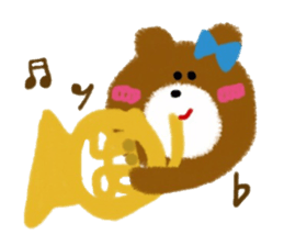 CRAYON LITTLE BEAR (music) sticker #2253301