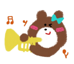 CRAYON LITTLE BEAR (music) sticker #2253302