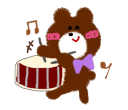 CRAYON LITTLE BEAR (music) sticker #2253304