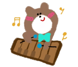 CRAYON LITTLE BEAR (music) sticker #2253309