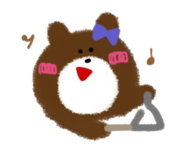 CRAYON LITTLE BEAR (music) sticker #2253311