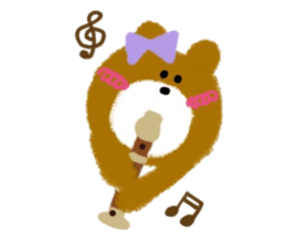 CRAYON LITTLE BEAR (music) sticker #2253314