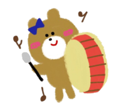 CRAYON LITTLE BEAR (music) sticker #2253325