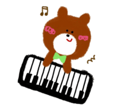 CRAYON LITTLE BEAR (music) sticker #2253328