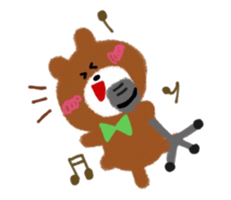 CRAYON LITTLE BEAR (music) sticker #2253332