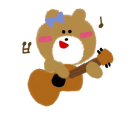 CRAYON LITTLE BEAR (music) sticker #2253334