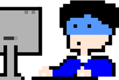 Dot illust Office Worker sticker #2253714