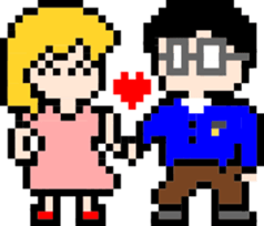 Dot illust Office Worker sticker #2253734