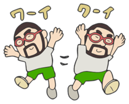 Higemeganekun3 sticker #2254294