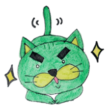 Green cat(group-talk) sticker #2256158