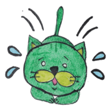 Green cat(group-talk) sticker #2256159