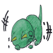 Green cat(group-talk) sticker #2256167