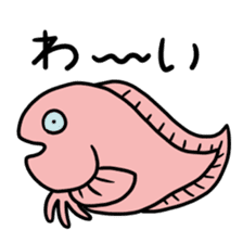 Sticker of the deep sea creature sticker #2257492