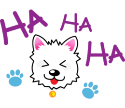 Polki happy dog sticker #2257525
