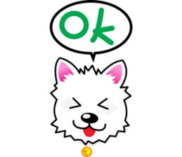 Polki happy dog sticker #2257531