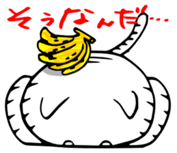 A cat and fruit sticker #2257893
