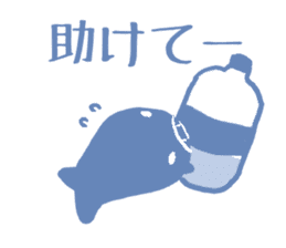 Shortage of water whale sticker #2257908