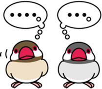 Java sparrow "Bun-cho" sticker #2258377