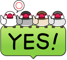 Java sparrow "Bun-cho" sticker #2258380