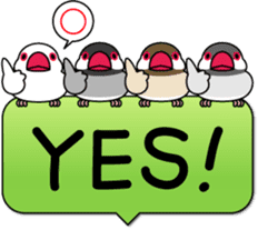 Java sparrow "Bun-cho" sticker #2258380