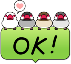 Java sparrow "Bun-cho" sticker #2258381
