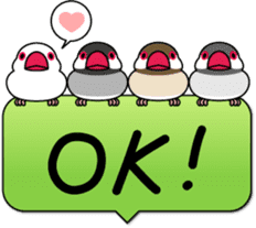 Java sparrow "Bun-cho" sticker #2258381