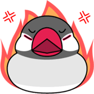 Java sparrow "Bun-cho" sticker #2258387