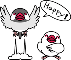 Java sparrow "Bun-cho" sticker #2258390