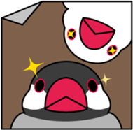 Java sparrow "Bun-cho" sticker #2258401