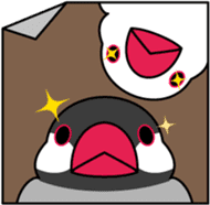 Java sparrow "Bun-cho" sticker #2258401