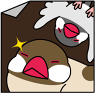 Java sparrow "Bun-cho" sticker #2258403