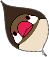 Java sparrow "Bun-cho" sticker #2258406