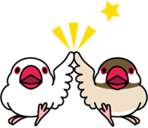 Java sparrow "Bun-cho" sticker #2258410