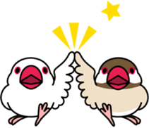 Java sparrow "Bun-cho" sticker #2258410
