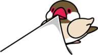 Java sparrow "Bun-cho" sticker #2258414