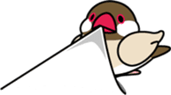 Java sparrow "Bun-cho" sticker #2258414