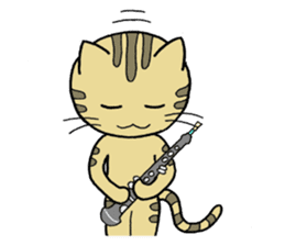 Oboe Kitty sticker #2259225