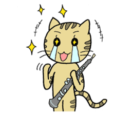 Oboe Kitty sticker #2259233