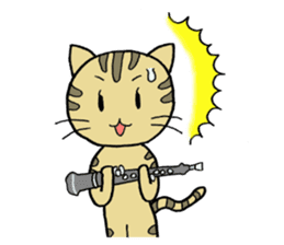 Oboe Kitty sticker #2259246