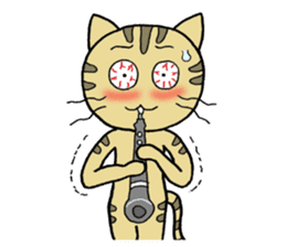 Oboe Kitty sticker #2259247