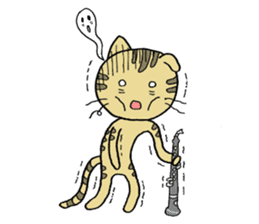 Oboe Kitty sticker #2259253