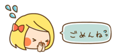 expressive girl2 sticker #2259379