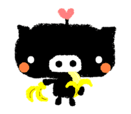 black BUTAPAN(Silence type) sticker #2259585