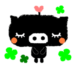 black BUTAPAN(Silence type) sticker #2259586