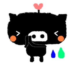 black BUTAPAN(Silence type) sticker #2259587