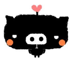 black BUTAPAN(Silence type) sticker #2259590