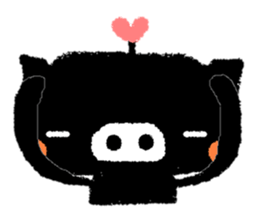 black BUTAPAN(Silence type) sticker #2259595