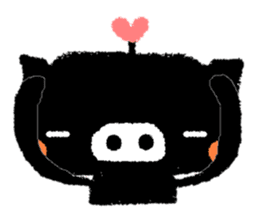 black BUTAPAN(Silence type) sticker #2259595